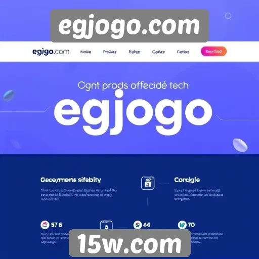 Navegação e design do site egjogo com foco em usabilidade