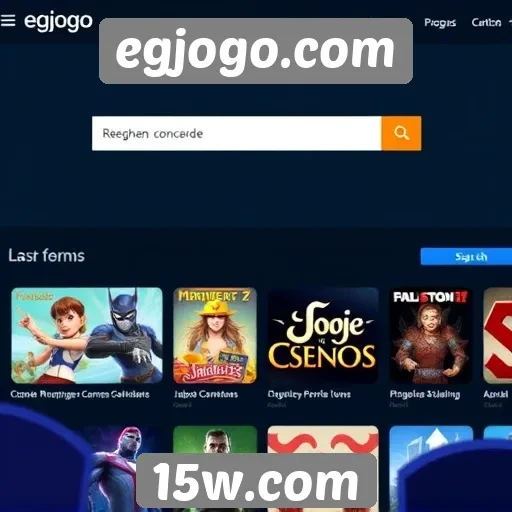 Funcionalidade do sistema de busca no egjogo.com